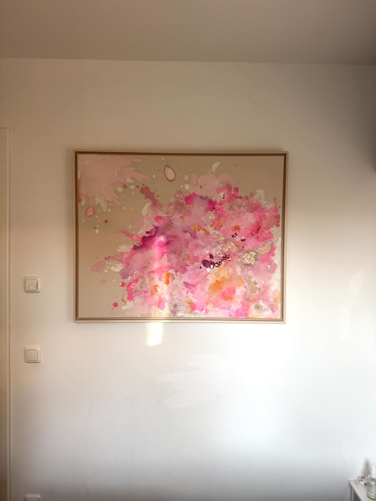 Bloom, 2026, Acryl und Gold auf roher Baumwollleinwand, Ansicht 4